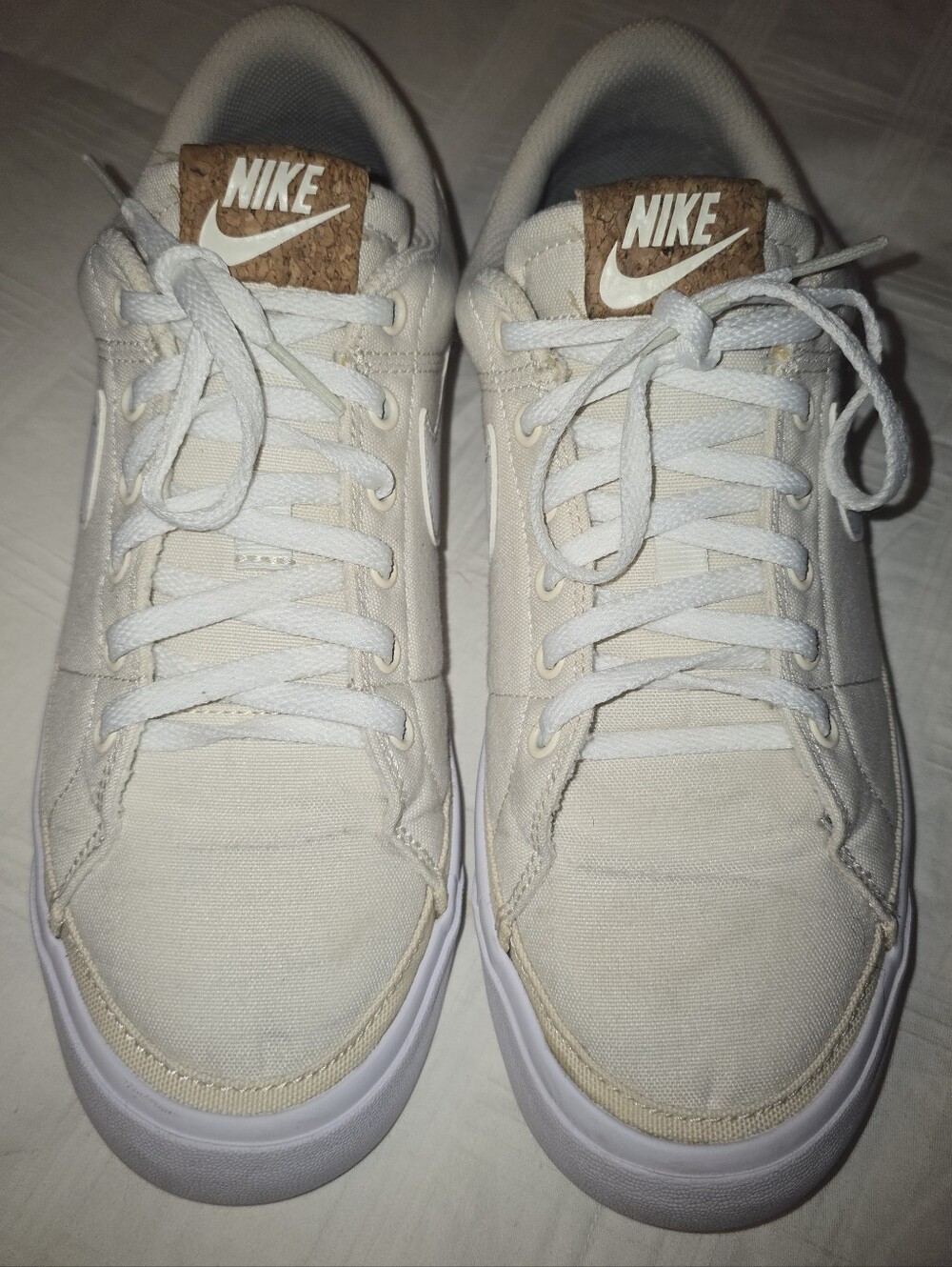 NIKE Court Legacy SE Cork Sneakers Size 7Y / Women’s 8.5 Cream White Gum